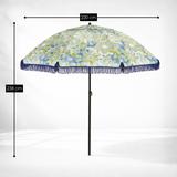 Parasol Fleur Bleu