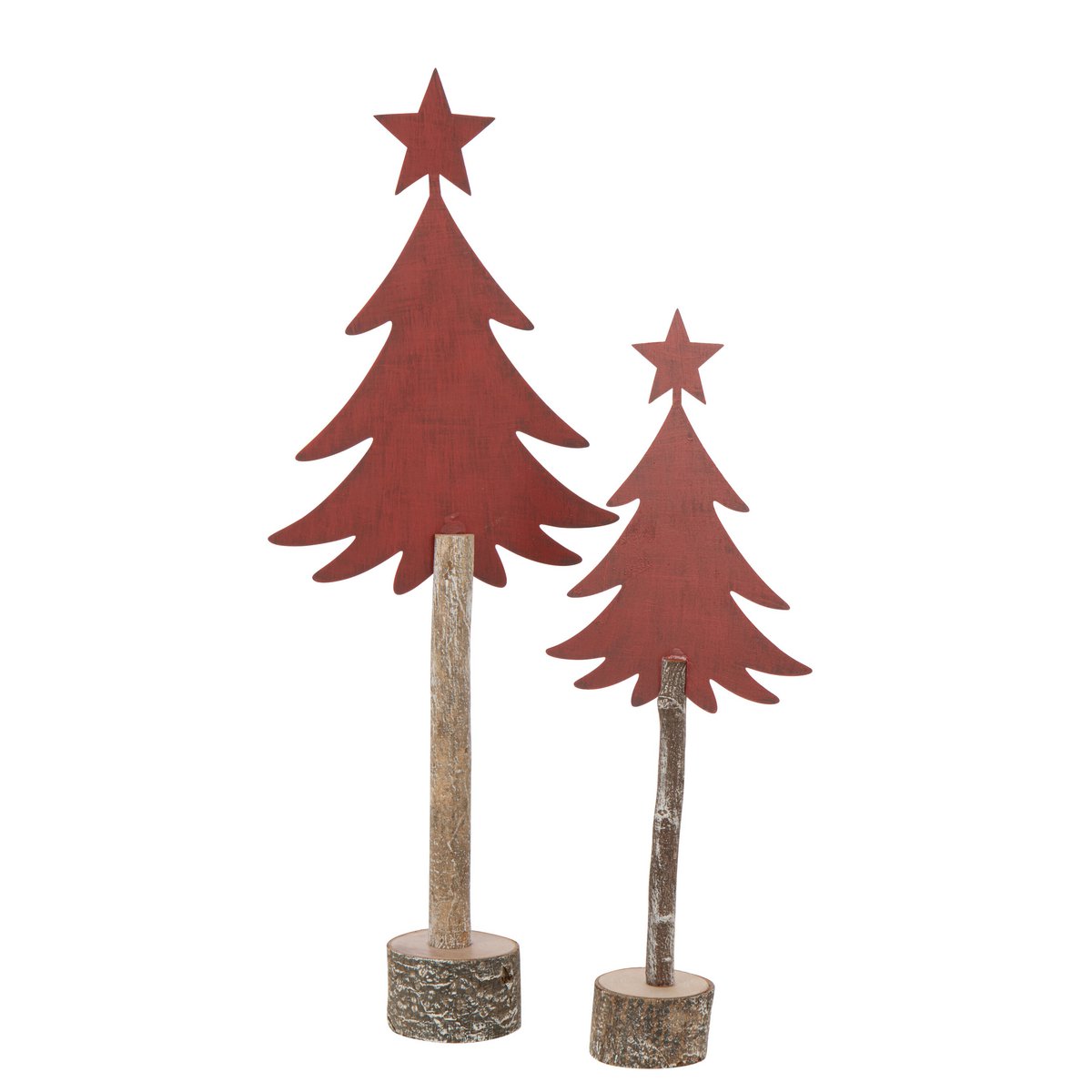 Détail du sapin de Noël J-Line, matériaux de qualité et design raffiné.