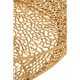 Vue de dessus de la table basse J-Line avec détails corail