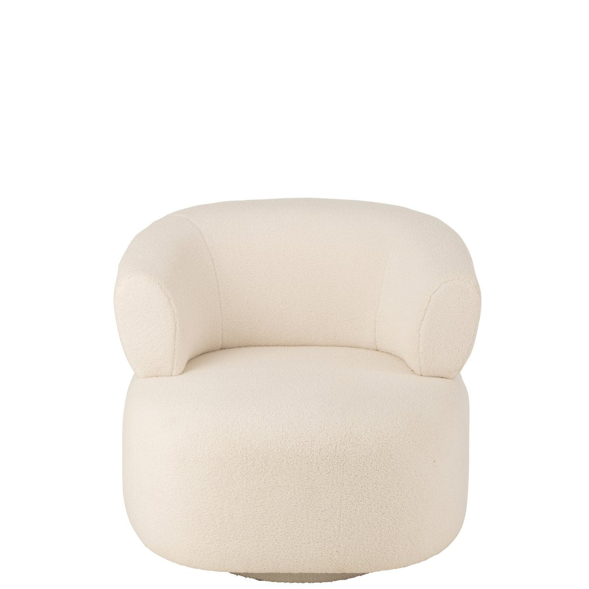 Détail du tissu du fauteuil Lounge Universe J-Line en blanc