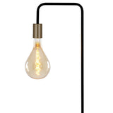 Lampe debout "modo" en métal en noir, versions en or, prise E27, lampe de table pour salon, salle à manger, cuisine, couloir, couloir ou bureau, 150 haut
