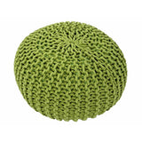 Tabouret de tricot pouf Ø 45 h 30 cm cm siège pouf tricot plancher