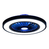 Loucles de plafond LED + ventilateur "Arioso" Ø 54 cm, en métal et en plastique, avec de nombreuses fonctions