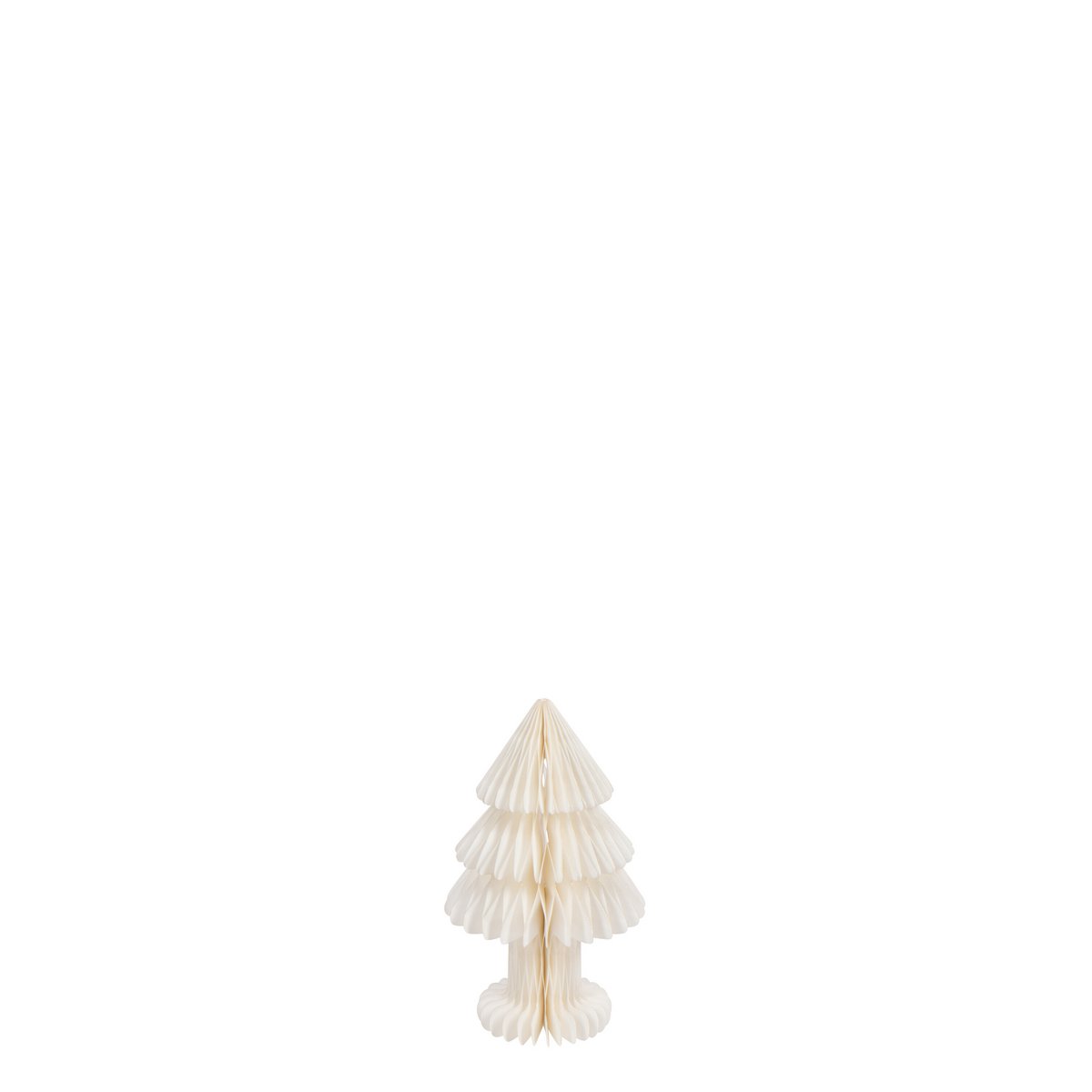 Sapin de Noël pliable J-Line en papier blanc, élégant et moderne