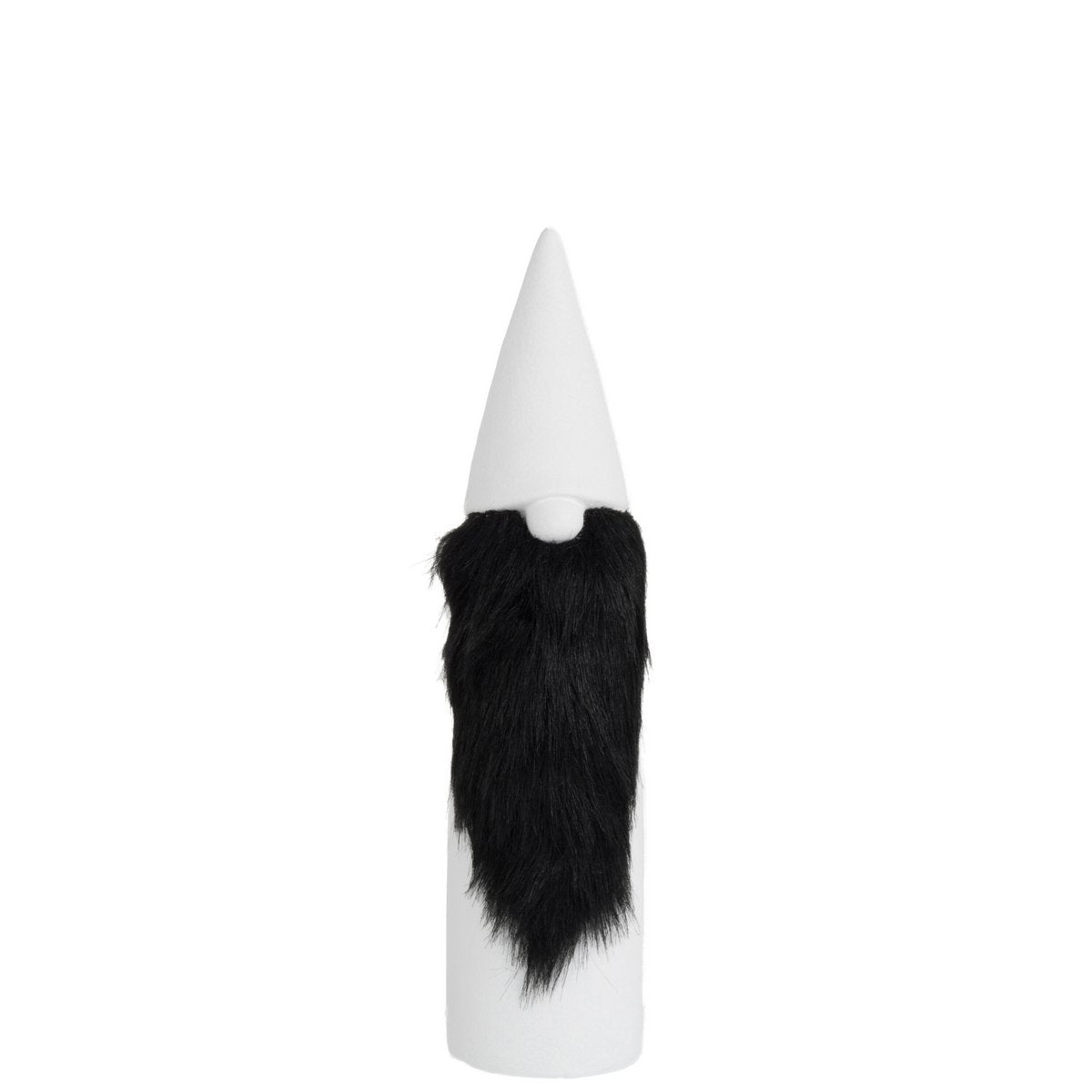 Figurine de Noël J-Line en céramique blanche, élégante et raffinée