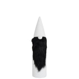 Figurine de Noël J-Line en céramique blanche, élégante et raffinée