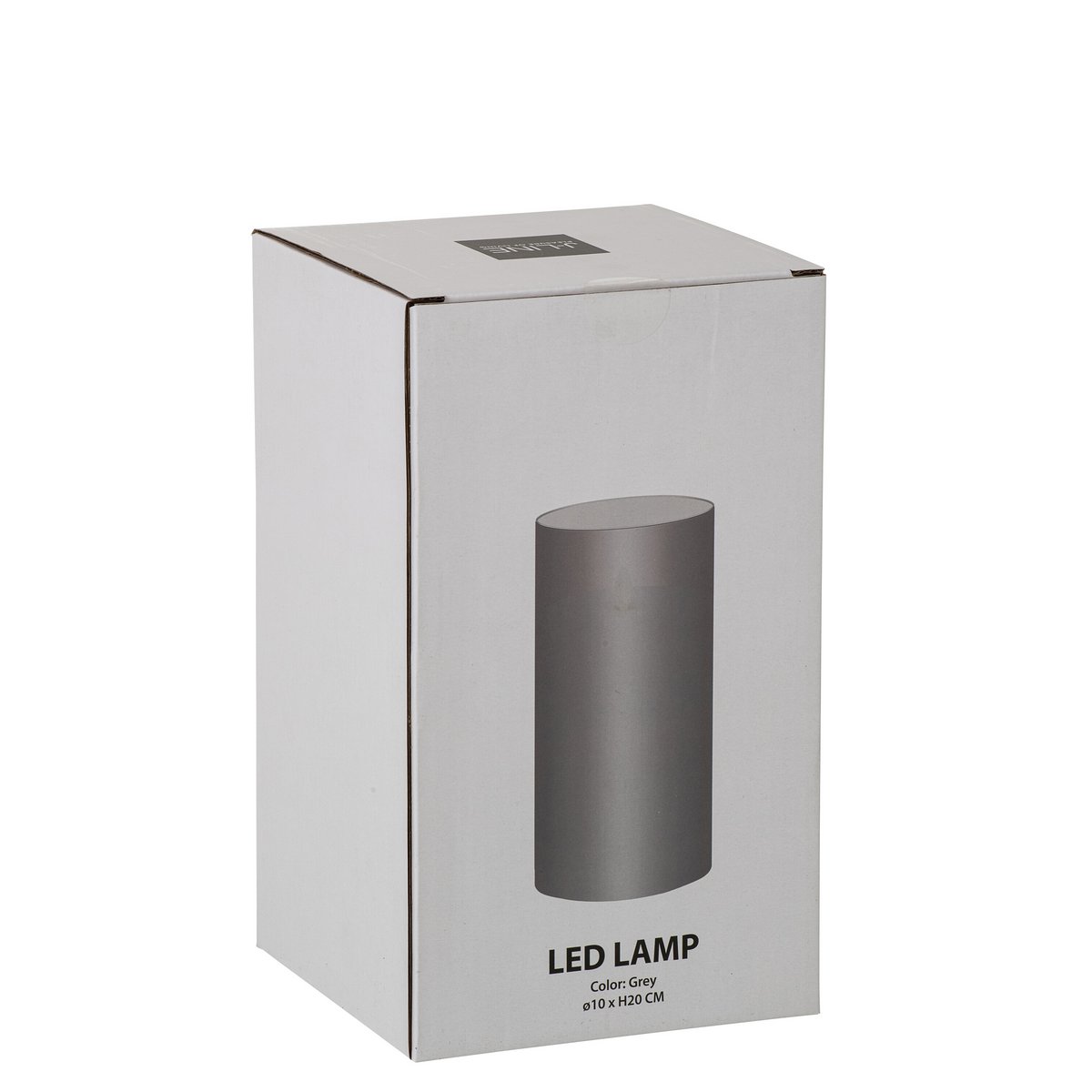 Lampe J-Line Shiny, allumée dans un salon moderne