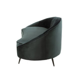 J-Line Canapé Elisabeth Textile/Métal Vert