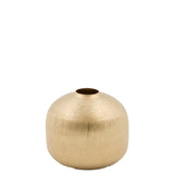 Vase Catania en métal or massif doré