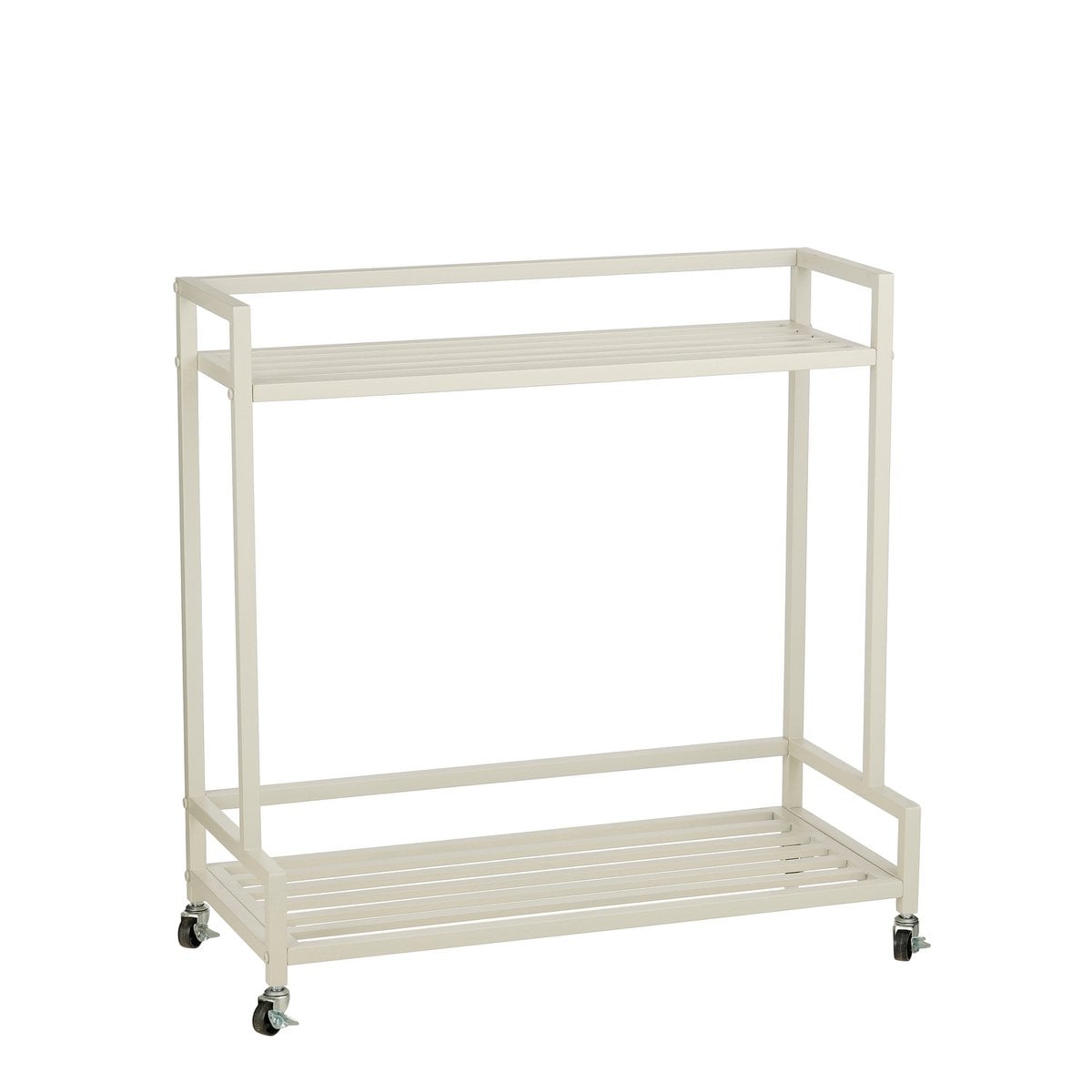 Support pour plantes Greenrax en fer blanc cassé, élégant et pratique.