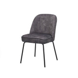 Chaise Luxor Tissu Aurora Anthracite