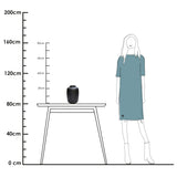Vase en verre noir mat Artic