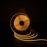 Stripe LED de COB 5 mètres, blanc / transparent, dimmable avec fonction de mémoire