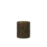 Lanterne J-Line Mosaic Curve sur une table, ambiance chaleureuse