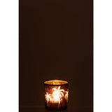 Photophore J-Line Palmier, ambiance salon chic