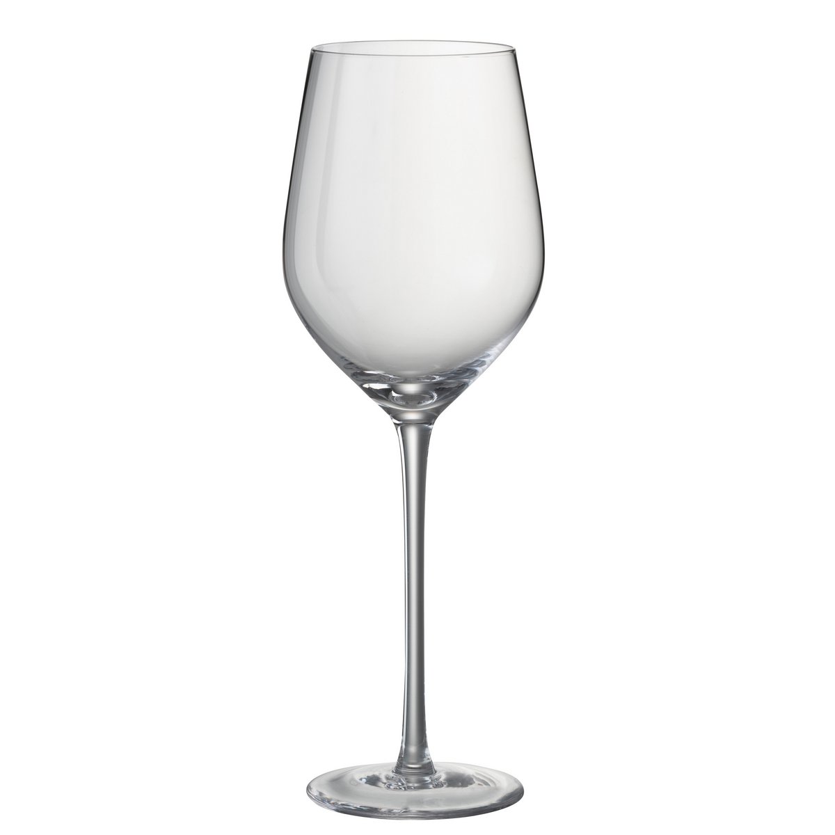 Verre à vin rouge J-Line Tia en verre transparent, design classique