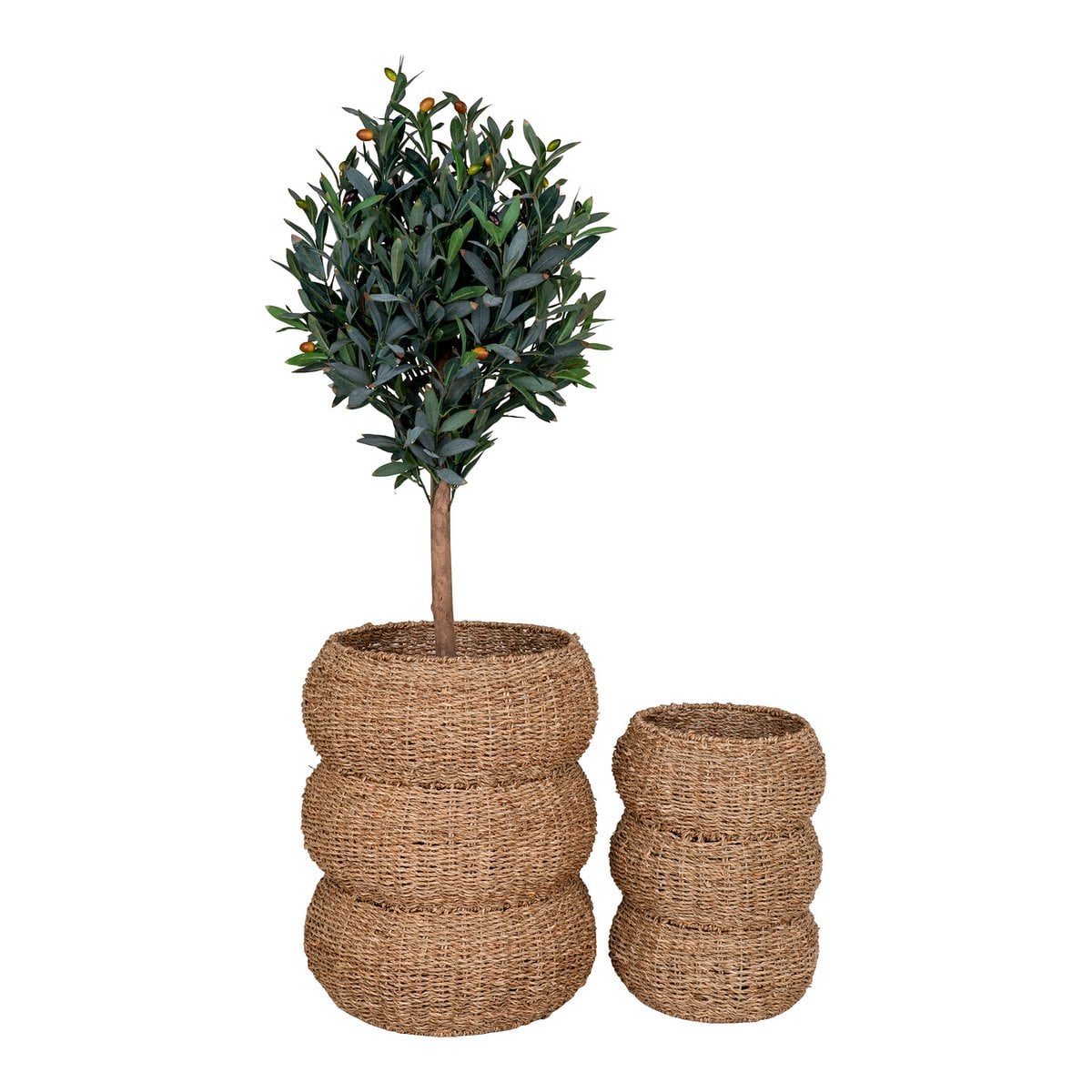 Panier Sarbas petit modèle, détails tissés
