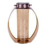 Lumière solaire LED "Fairylight" pour la terrasse et le balcon, lampe à table à LED en métal en noir et or et acrylique, fermement construit - LEDS, lumière solaire de décoration 26 x 19,5 x12,5 cm