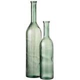 Vase Cancun J-Line en verre vert, vue de face