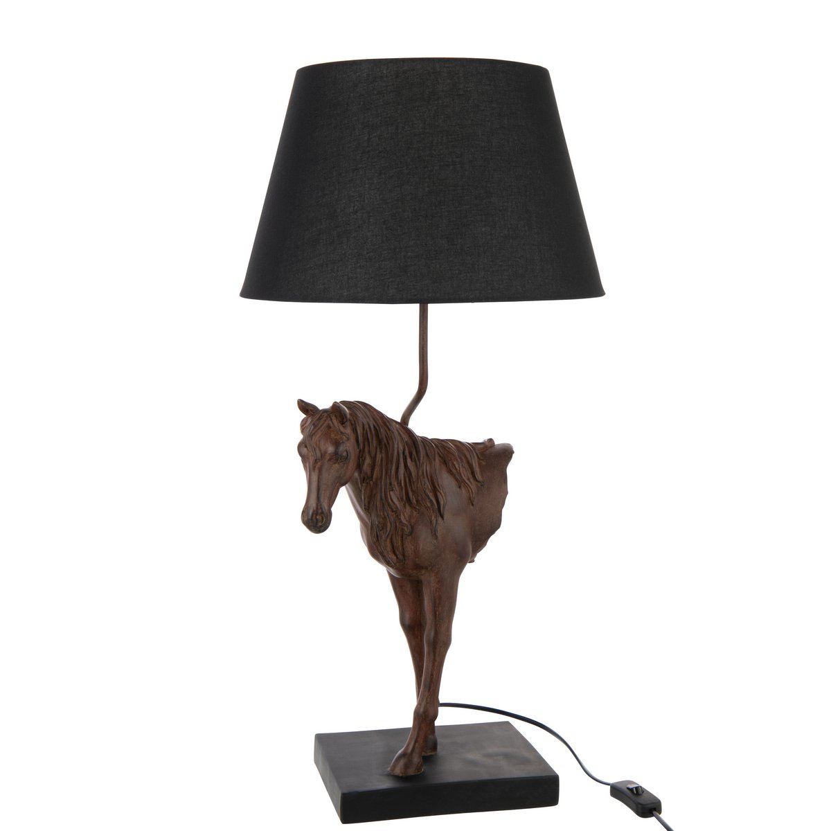 Lampe de table J-Line Devant de cheval, éclairage doux dans un décor chic