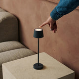 Lot de 8 lampes à poser rechargeables gris pierre