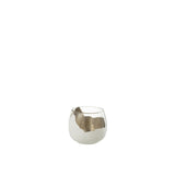 Vue latérale du bougeoir J-Line Wavy, mettant en avant sa finition en verre