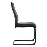 Pieds en métal thermolaqué noir de la chaise