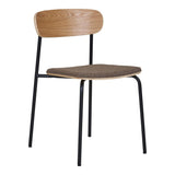 Chaise Estepona vue de face avec dossier en bois de frêne