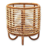 Support pour plantes en rotin, support pour pot de fleurs, MALANG beige