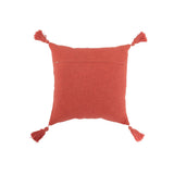 Détail du coussin à crochet J-Line, texture en coton rose