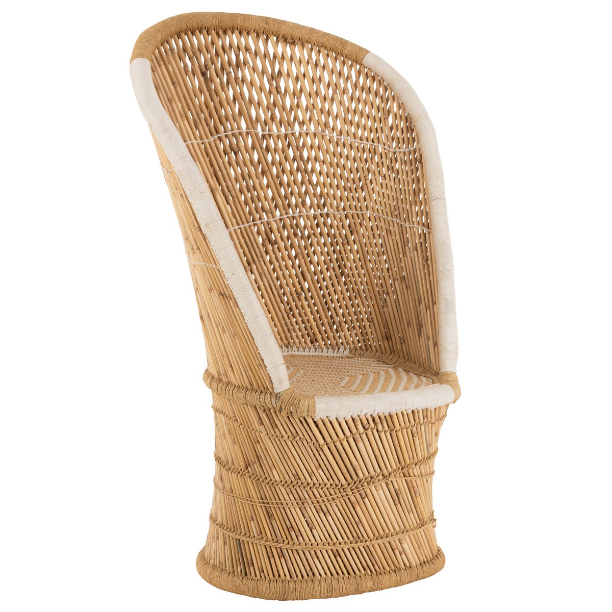 Texture du rotin naturel de la chaise J-Line