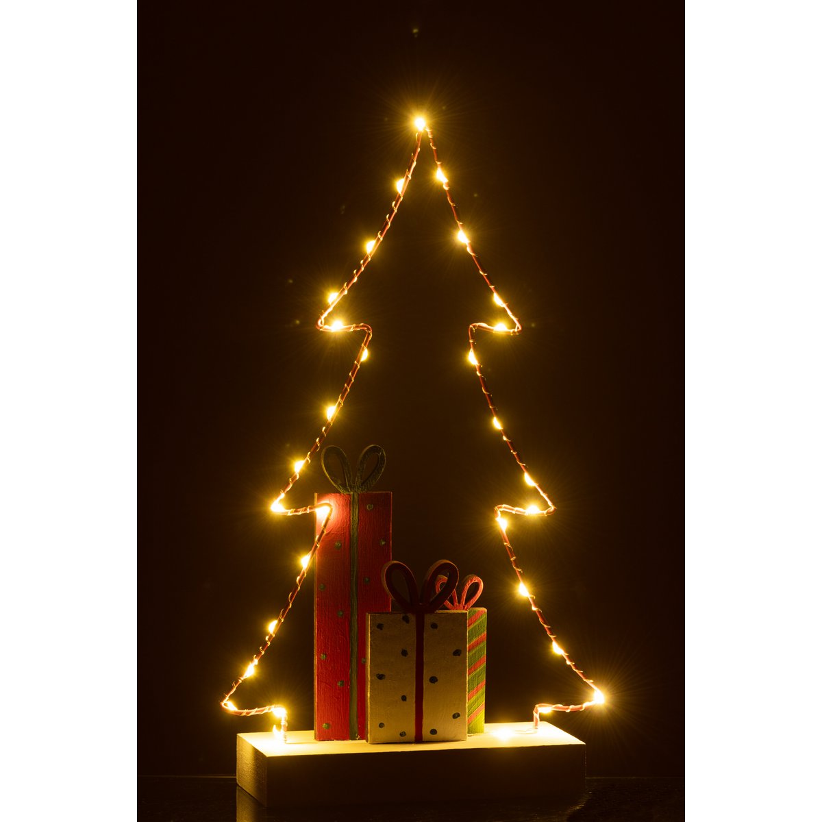 Sapin de Noël J-Line en bois, ambiance chaleureuse
