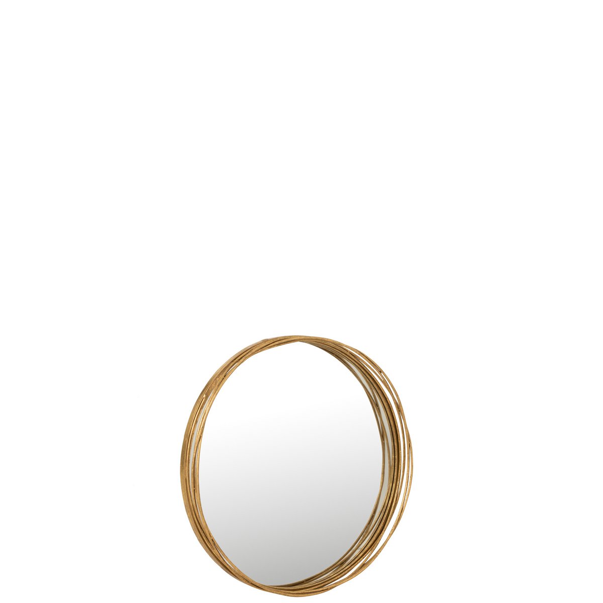 Ambiance chic avec le miroir Aurora Round J-Line dans une entrée