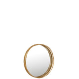 Ambiance chic avec le miroir Aurora Round J-Line dans une entrée
