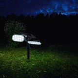 Spotlights solaires LED "Paco" pour la zone extérieure avec une LED, solaire et broche intégrée en permanence en plastique en noir, hauteur 31,9 cm