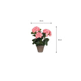 Plante artificielle Hortensia Rose