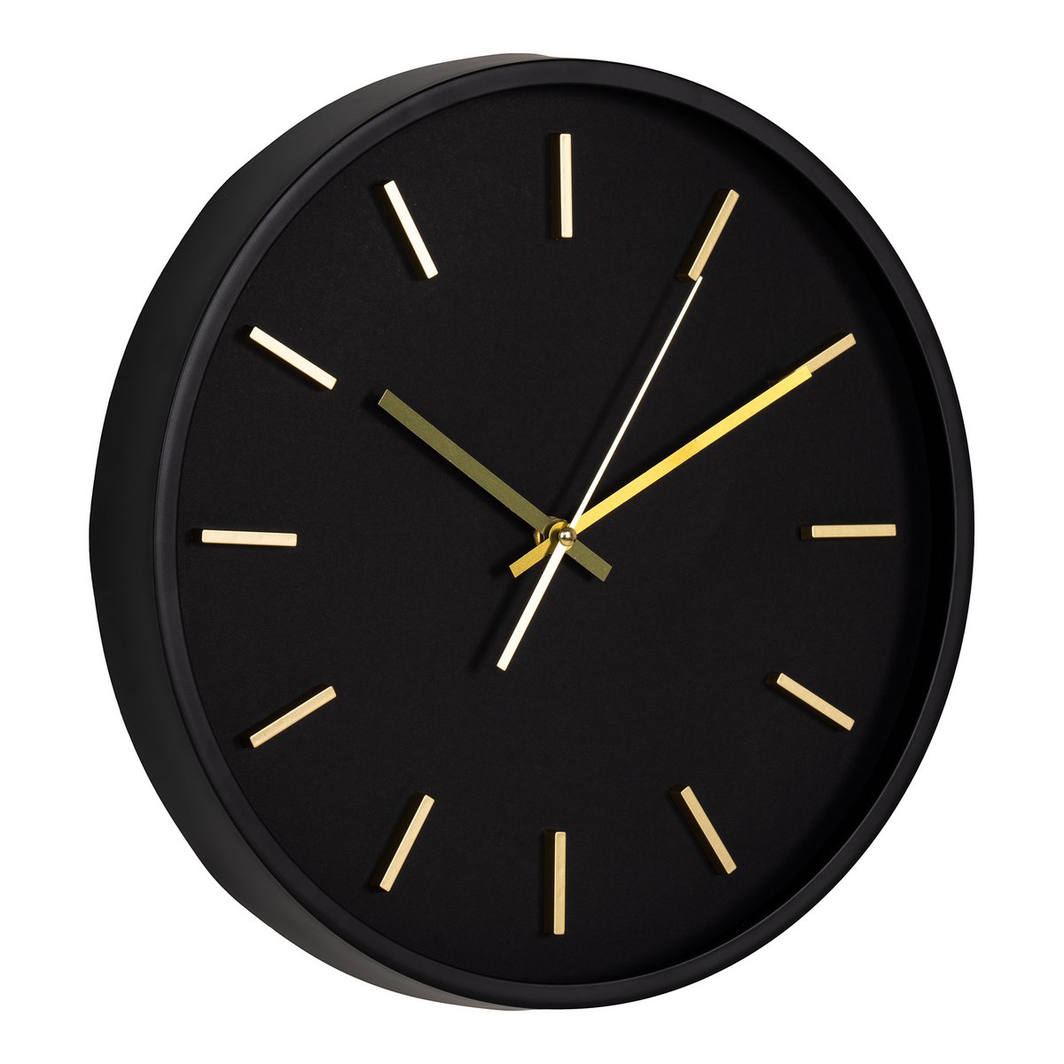 Vue latérale de l'horloge Kensington, élégance et sobriété