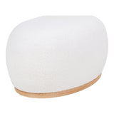 Pouf Manhattan Blanc dans un salon moderne