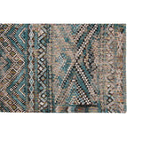 Tapis Eco - Zemmuri Bleu - Tapis marron et bleu