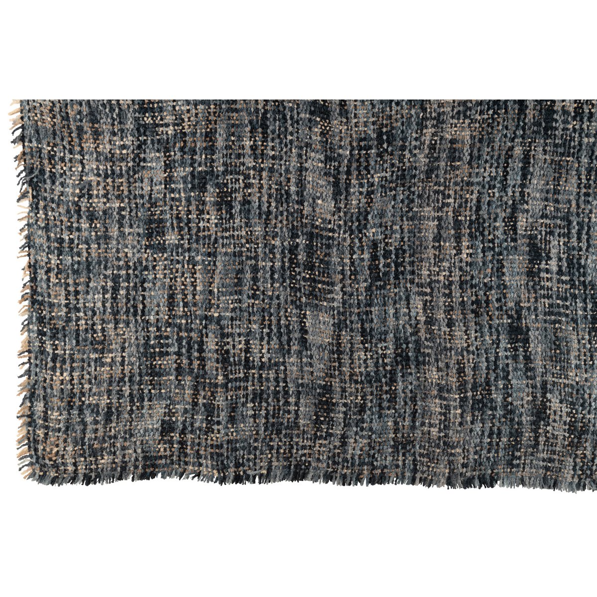 Détail du plaid tweed J-Line, texture douce en coton