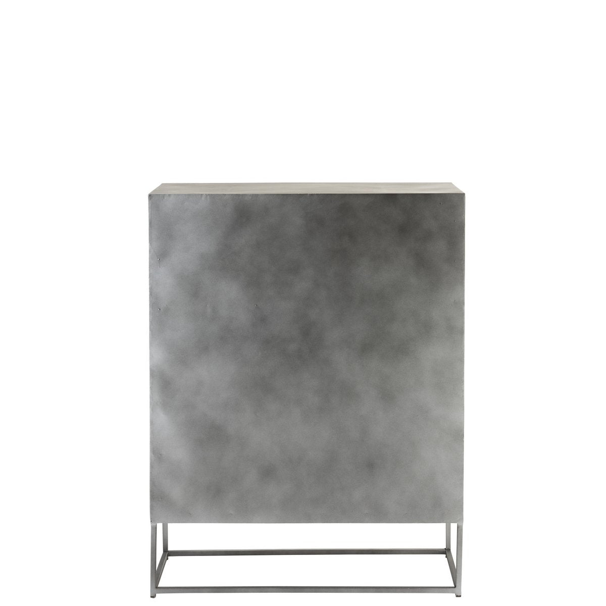 Vue latérale de l'armoire Shanil montrant les portes en fer