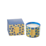 Bougie parfumée J-Line Hapiness Blooms - Musc Blanc et Violette, vue de face
