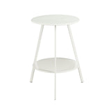 Table d'appoint d'extérieur Seattle Blanc