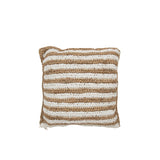 Coussin Stripes Mendong J-Line, ambiance chaleureuse dans un salon