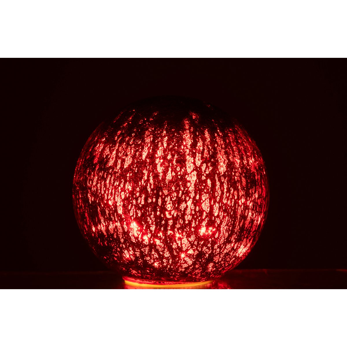Détail de la boule craquelée J-Line - texture en verre