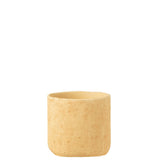 Pot de fleurs J-Line Sunny en ciment beige, design moderne et élégant
