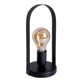 Lampe à poser en métal "Faro" h: 28,5cm noir