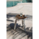 La table d'appoint organique - Blanc naturel
