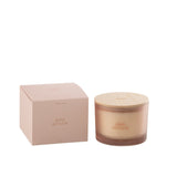 Bougie parfumée Rose Rêveuse de J-Line, couleur rose délicate