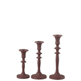Lot de 3 bougeoirs J-Line, ambiance chaleureuse